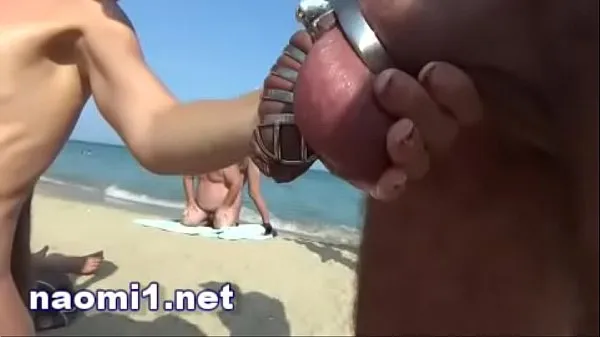 Taze piss and multi cum on a swinger beach cap d'agde en iyi Videolar