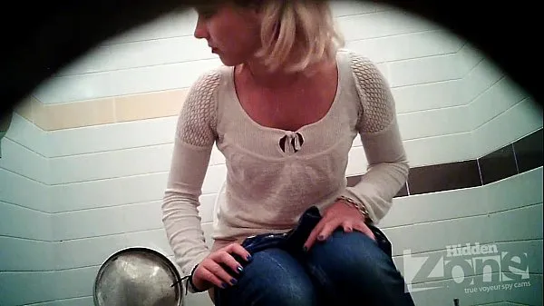 Fresh Successful voyeur video of the toilet. View from the two cameras best Videos