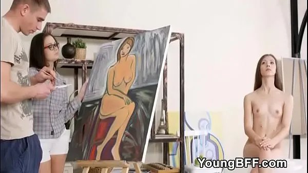تازہ Art Students Hot Threesome بہترین ویڈیوز