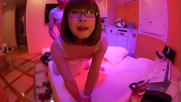 A sissy in a white lingerie 2/4 Video terbaik baru