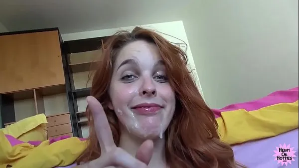 Nya POV Cock Sucking Redhead Takes Facial bästa videoklipp