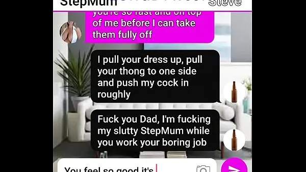 Fresh Text roleplay Mum has deep sofa fuck with StepSon best Videos