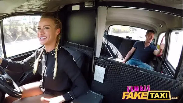 تازہ Female Fake Taxi Horny blonde driver Cherry Kiss recognises studs cock بہترین ویڈیوز