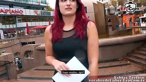 新鲜German Redhead student teen sexdate casting in Berlin public pick up EroCom Date Story最好的视频