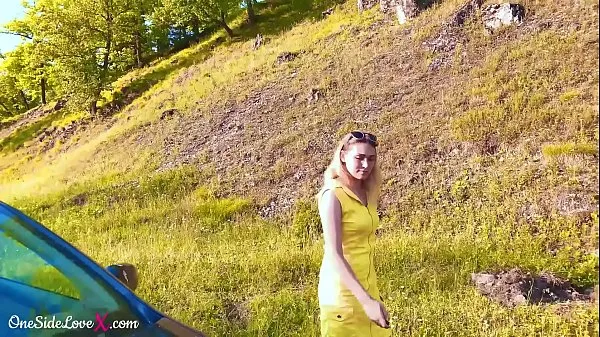 Sveži Blonde Brought Stranger to the Village for Blowjob and Hardcore Sex Outdoor najboljši videoposnetki