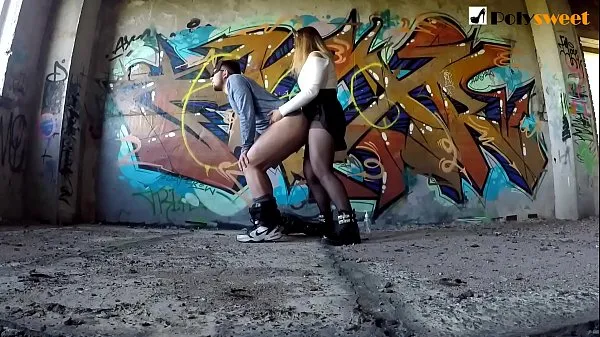 Nové Drawing graffiti, fucking a guy and giving cum on my chest (risky public pegging najlepšie videá