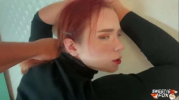 Fresh Man Facefuck, Rough Pussy Fuck of Obedient Redhead and Cum on Tits best Videos