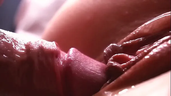 新鲜SLOW MOTION. Extremely close-up. Sperm dripping down the pussy最好的视频