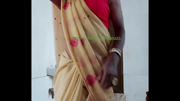 Indian crossdresser Lara D'Souza sexy video in saree part 1 Video hay nhất mới