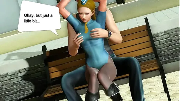 Friske Cammy street fighter cosplay hentai game girl having sex with a strange man in new animated manga hentai with sex gameplay bedste videoer