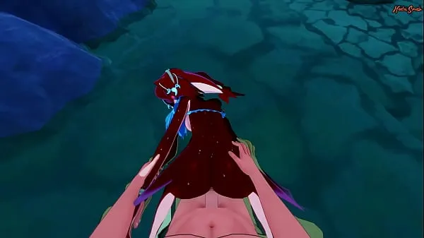 Mipha gets fucked and filled with cum from your POV - Zelda Botw Hentai Video terbaik baharu