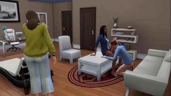 Taze Ebony Shemale Marriage Counselor Fuck Client In Front of His Wife (The Sims 4 | 3D Hentai en iyi Videolar