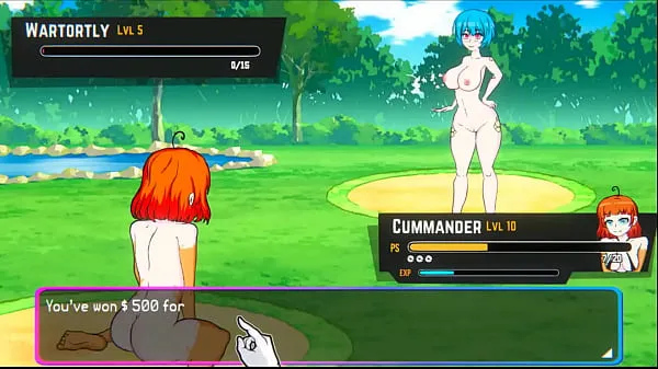 Nya Oppaimon [Pokemon parody game] Ep.5 small tits naked girl sex fight for training bästa videoklipp