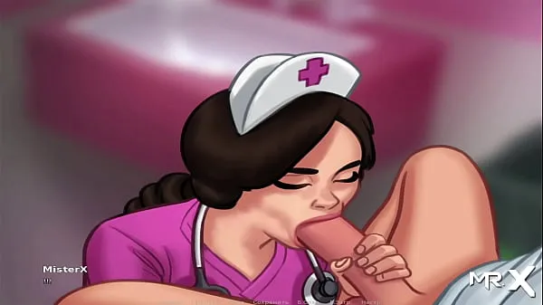 SummertimeSaga - Nurse plays with cock then takes it in her mouth E3أفضل مقاطع الفيديو الجديدة