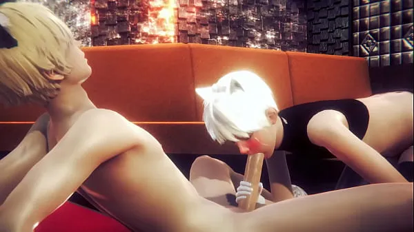 Yaoi Femboy - Alan Handjob and blowjob - Sissy Trap Crossdresser Anime Manga Japanese Asian Game Porn Gay Video terbaik baharu