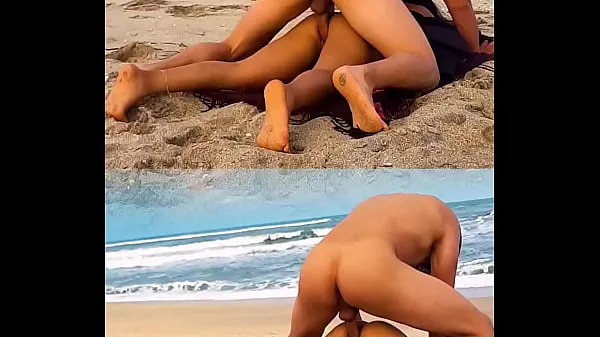 Fresh UNKNOWN male fucks me after showing him my ass on public beach best Videos