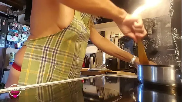 Taze nippleringlover nude kinky cooking - sexy panties - extreme pierced nipples en iyi Videolar