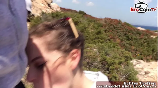Fresh German skinny amateur young woman giving public blowjob in mallorca best Videos