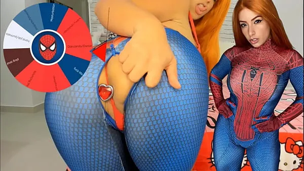 Friss TRY NOT TO CUM challenge with Mary Jane cosplay teasing and showing her asshole legjobb videók