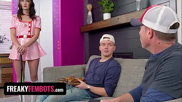 최신 Sex Robot Veronica Church Teaches Inexperienced Boy How To Make It To Third Base - Freaky Fembots 최고의 동영상