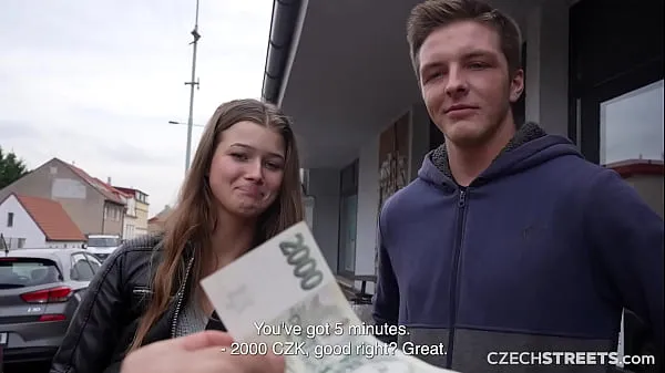 Nieuwe CzechStreets - He allowed his girlfriend to cheat on him beste video's