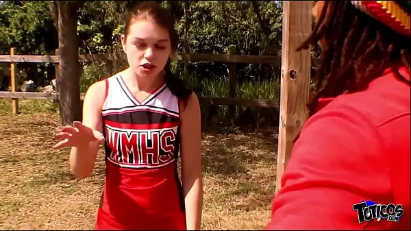 Nieuwe Horny but dramatic teen goes balls deep on big black cock beste video's