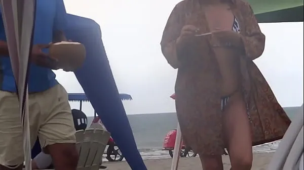 Fresh I enjoy a huge cock on the beach after flashing myself, he licks my hairy pussy and gives me a huge cumshot best Videos