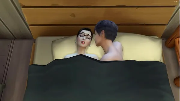 Fresh Japanese step mom and step son share the same bed on vacation in Spain - Asian stepson leaves his stepmother pregnant after he fucks her best Videos