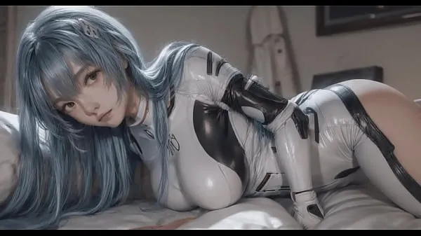 Sveži AI generated Rei Ayanami asking for a cock najboljši videoposnetki