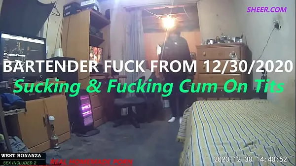 新鲜Bartender Fuck From 12/30/2020 - Suck & Fuck cum On Tits最好的视频