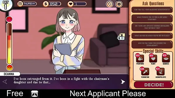 Φρέσκα Next Applicant Please (free game itchio) Visual Novel καλύτερα βίντεο