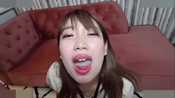 Ferske Big breasted married woman, Japanese beauty. She gives a blowjob and cums in her mouth and drinks the cum. Uncensored beste videoer