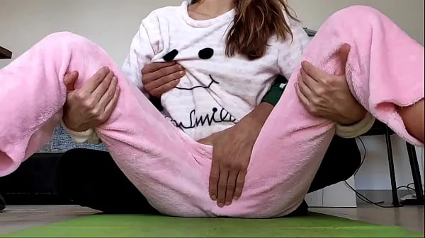 asian amateur real homemade teasing pussy and small tits fetish in pajamas Video terbaik baharu