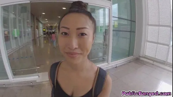 ใหม่ Big titted asian Sharon Lee fucked in public airport parking lot วิดีโอที่ดีที่สุด
